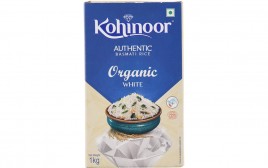 Kohinoor Authentic Basmati Rice Organic White  Pack  1 kilogram